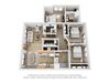 3 Bed - 2 Bath JM Towhome Lower Bedroom Layout 1060 sq.ft. Three Bed Two Bath